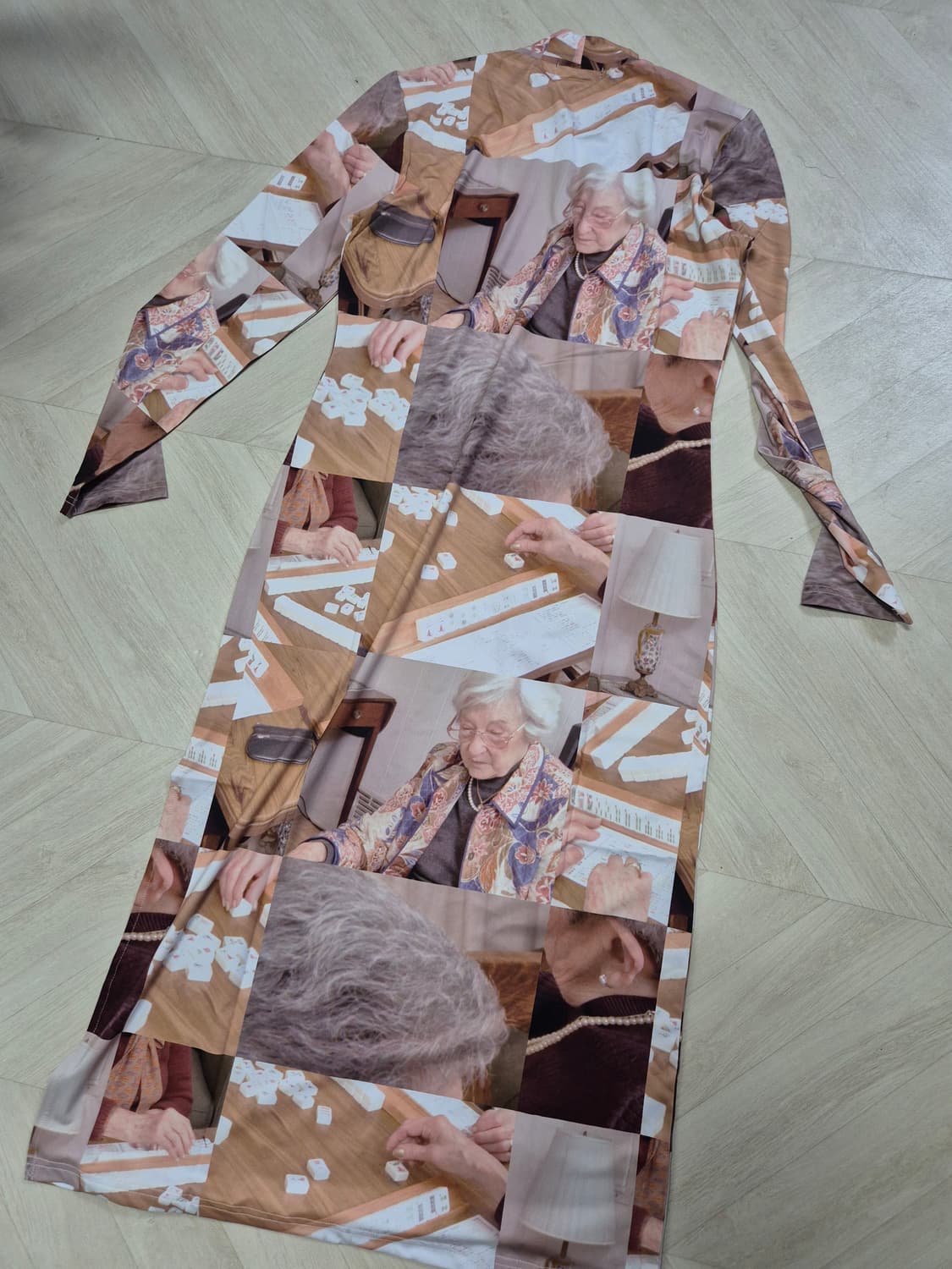 미사용 플리즈프로젝트 mahjong old lady dress 상품이미지4