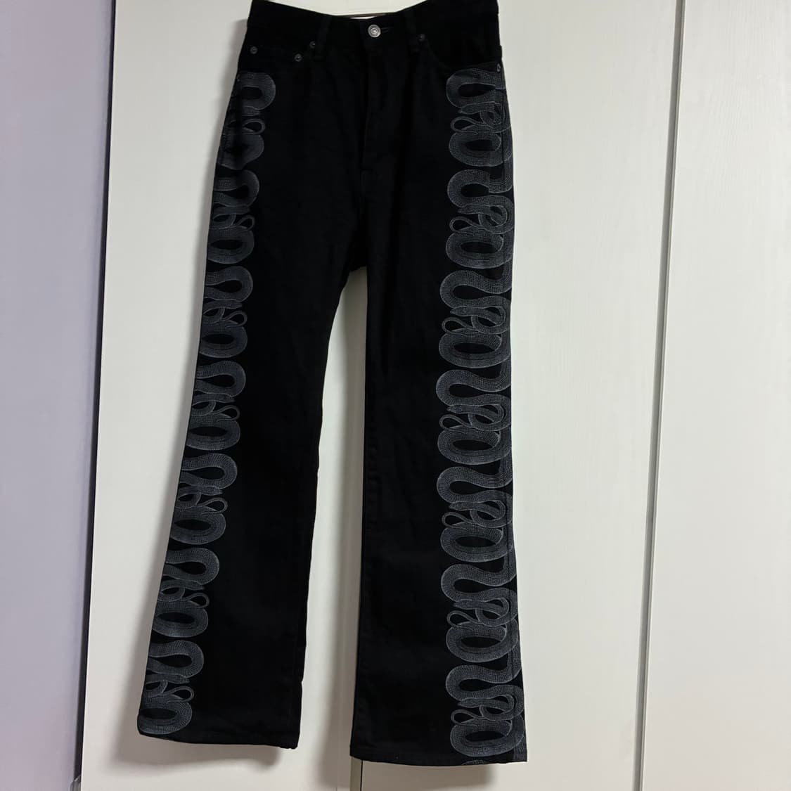 히스테릭글래머 스네이크진 부츠컷 상품이미지1