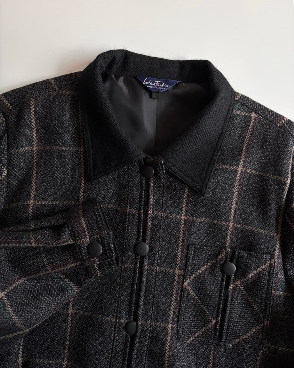 wool check patterned shirket 상품이미지1