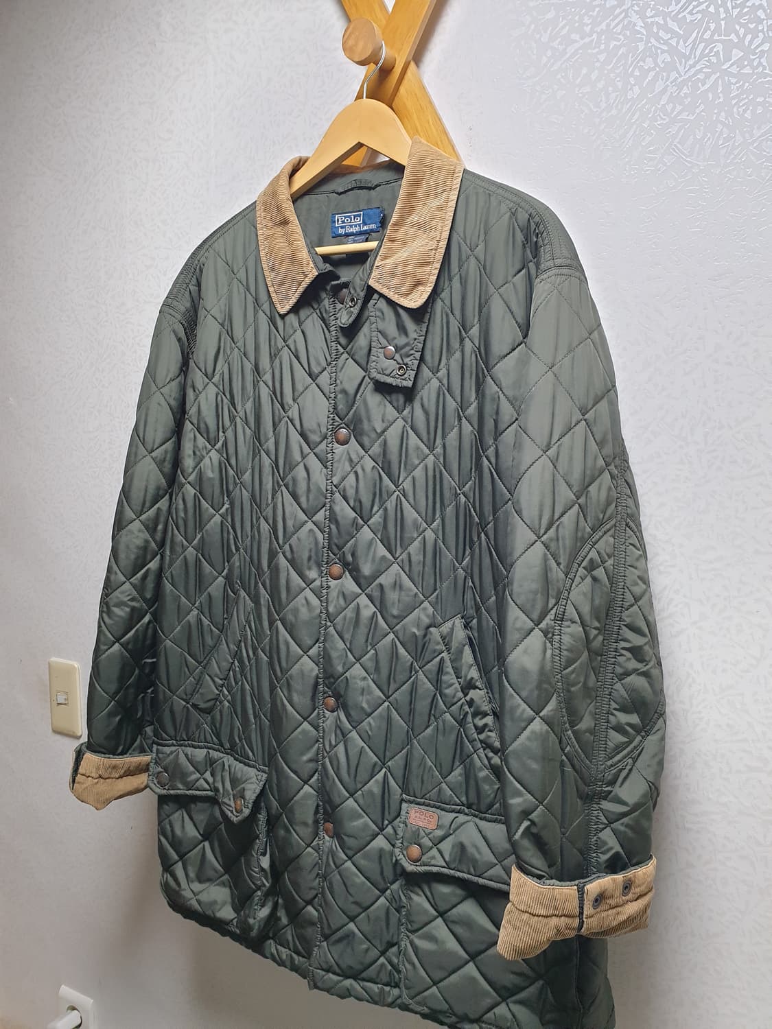 [xl/110] 폴로 랄프로렌 퀼팅 자켓 카키 상품이미지2