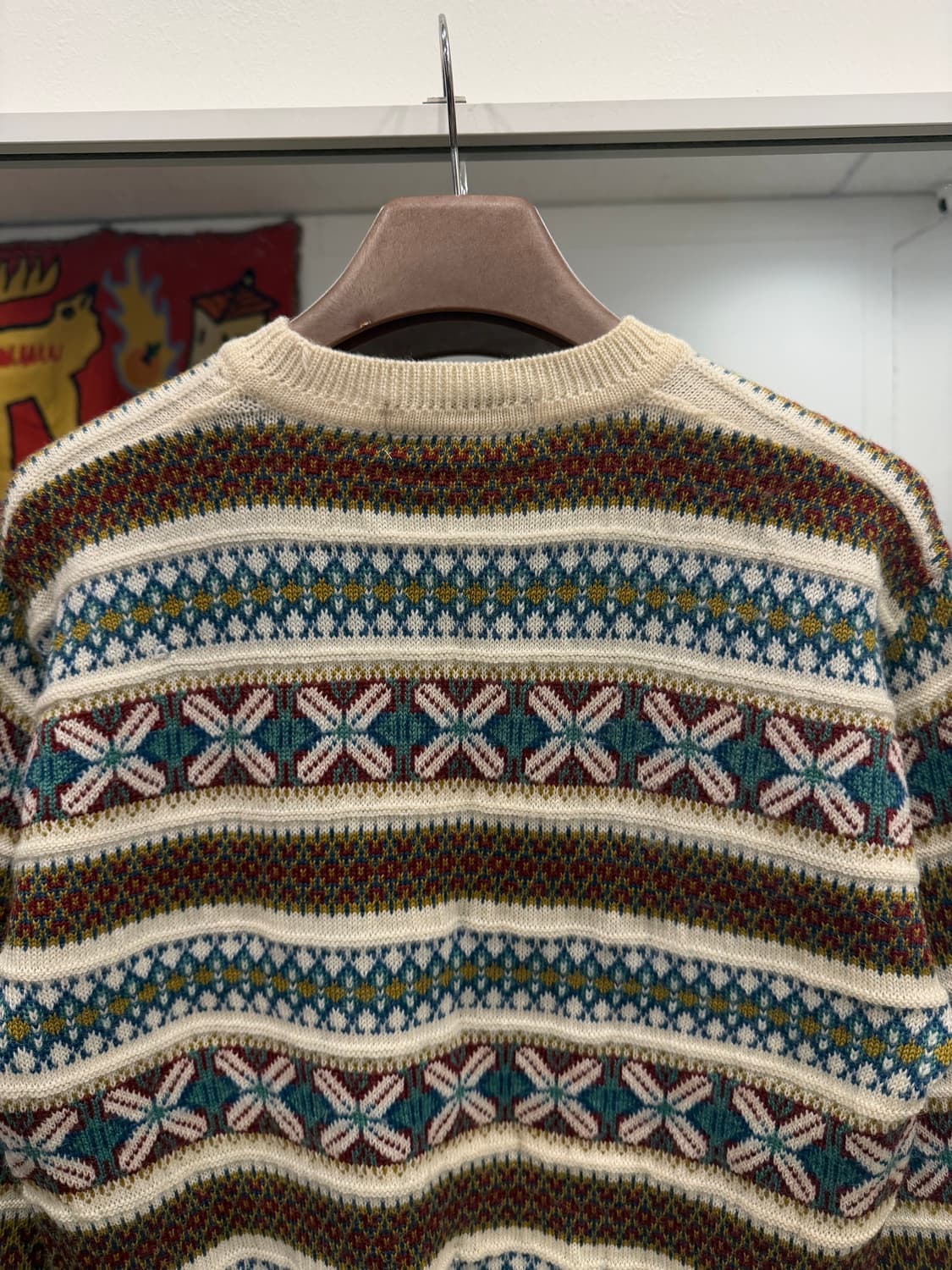 Vtg 빈티지 노르딕 울 니트 상품이미지5