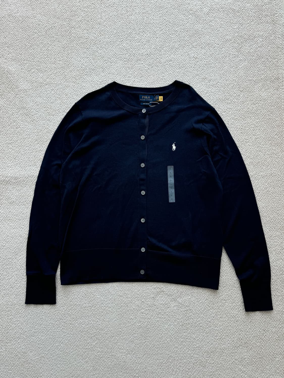 (새상품/정품) 폴로랄프로렌 피마코튼 가디건 (네이비) 상품이미지2