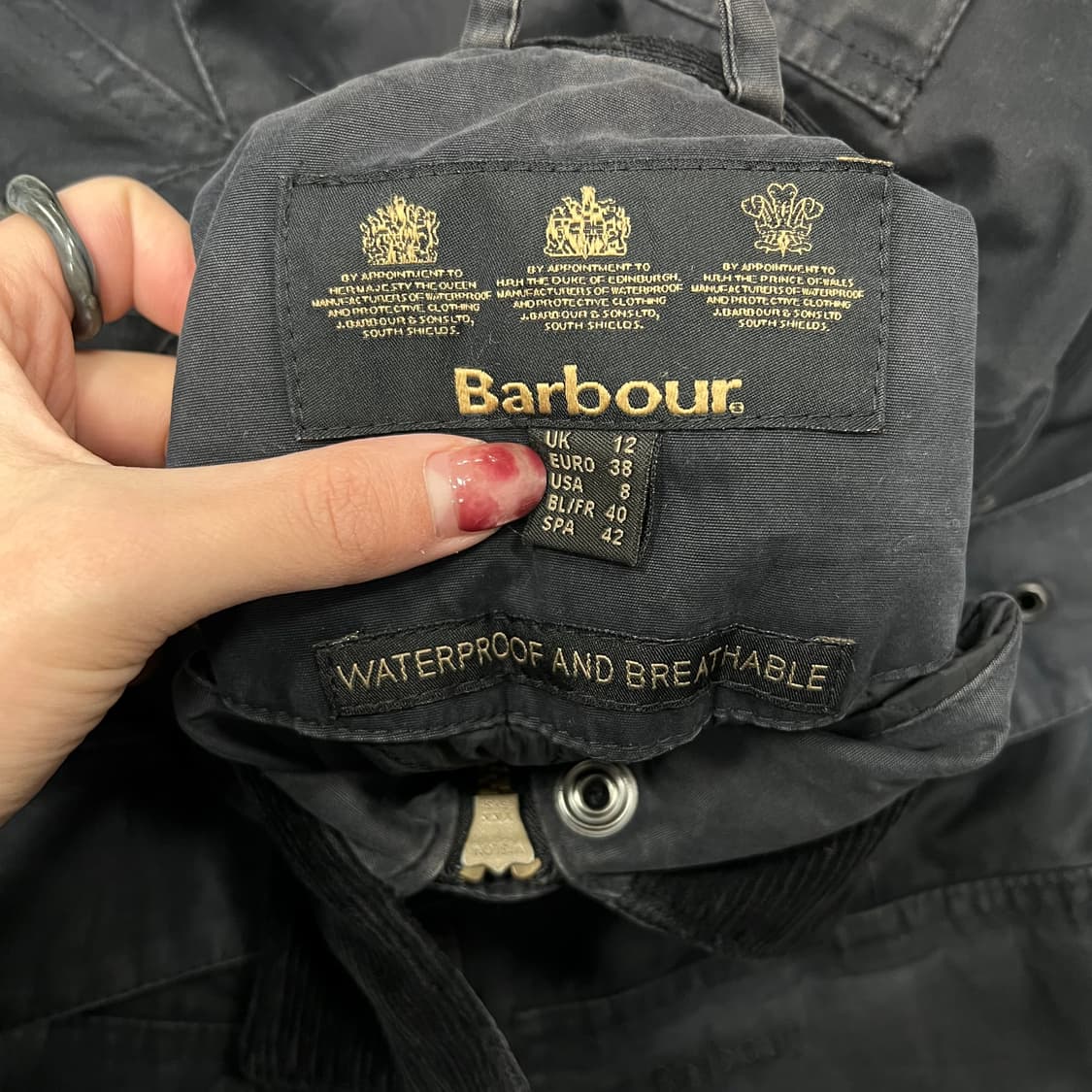 바버 워터프루프 브레더블 벨티드 자켓 v0734 상품이미지7