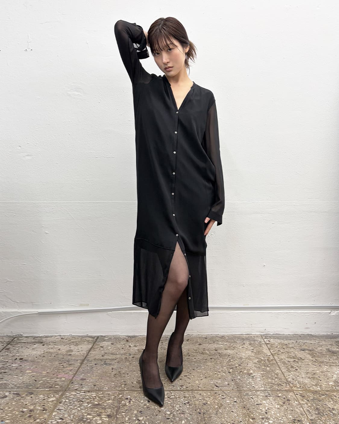 헬무트 랭 실크 셔츠-드레스 상품이미지2