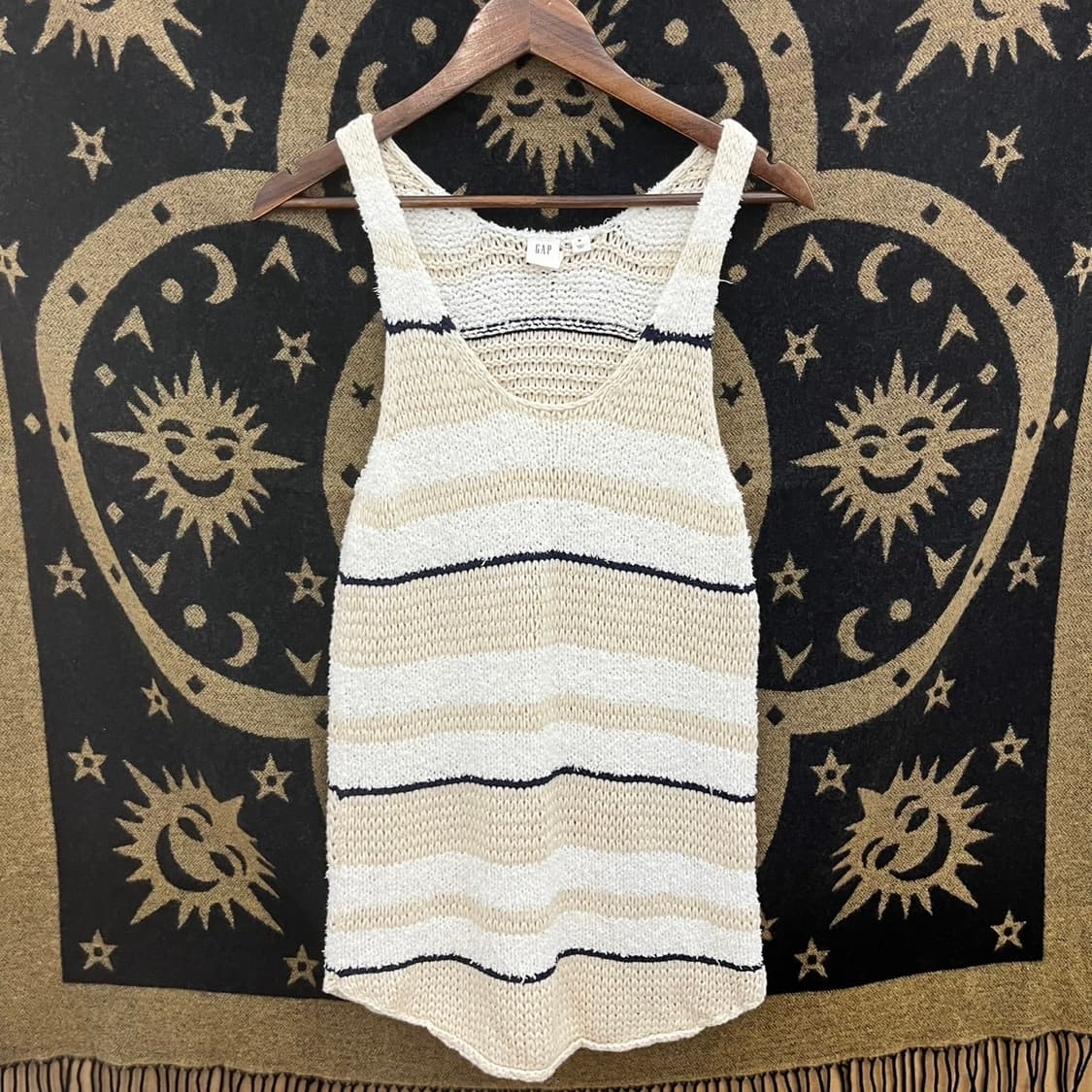 갭 빈티지 여리핏 스트라이프 슬리브리스 여름 나시 니트 K0074 상품이미지3