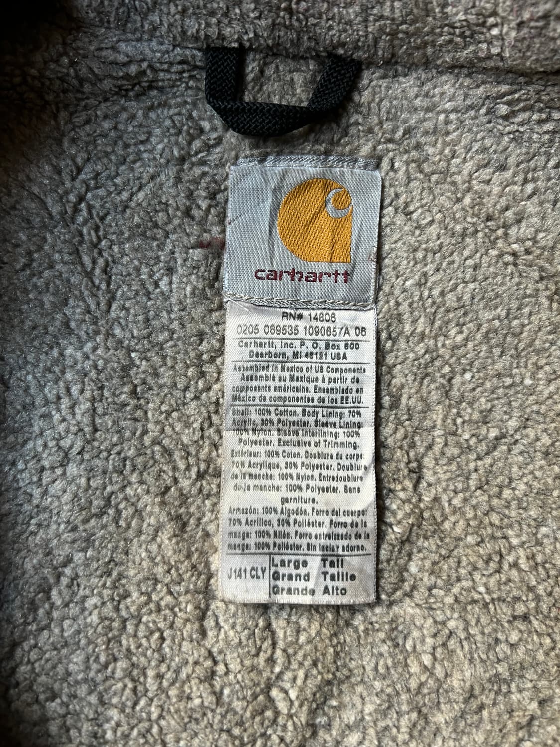 [L]칼하트 J141 CLY 클레이 레드 시에라 후드 자켓 상품이미지7