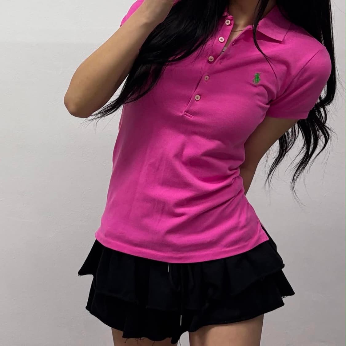 폴로 랄프로렌 5버튼 여리핏 걸즈 pk 반팔   카라티(S) 상품이미지3