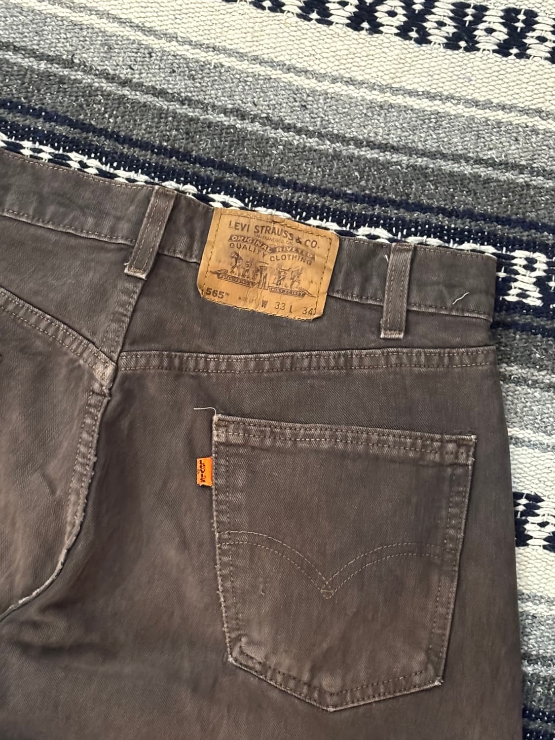 90‘s MADE IN USA 🇺🇸 리바이스 565 루즈핏 오렌지탭 상품이미지10