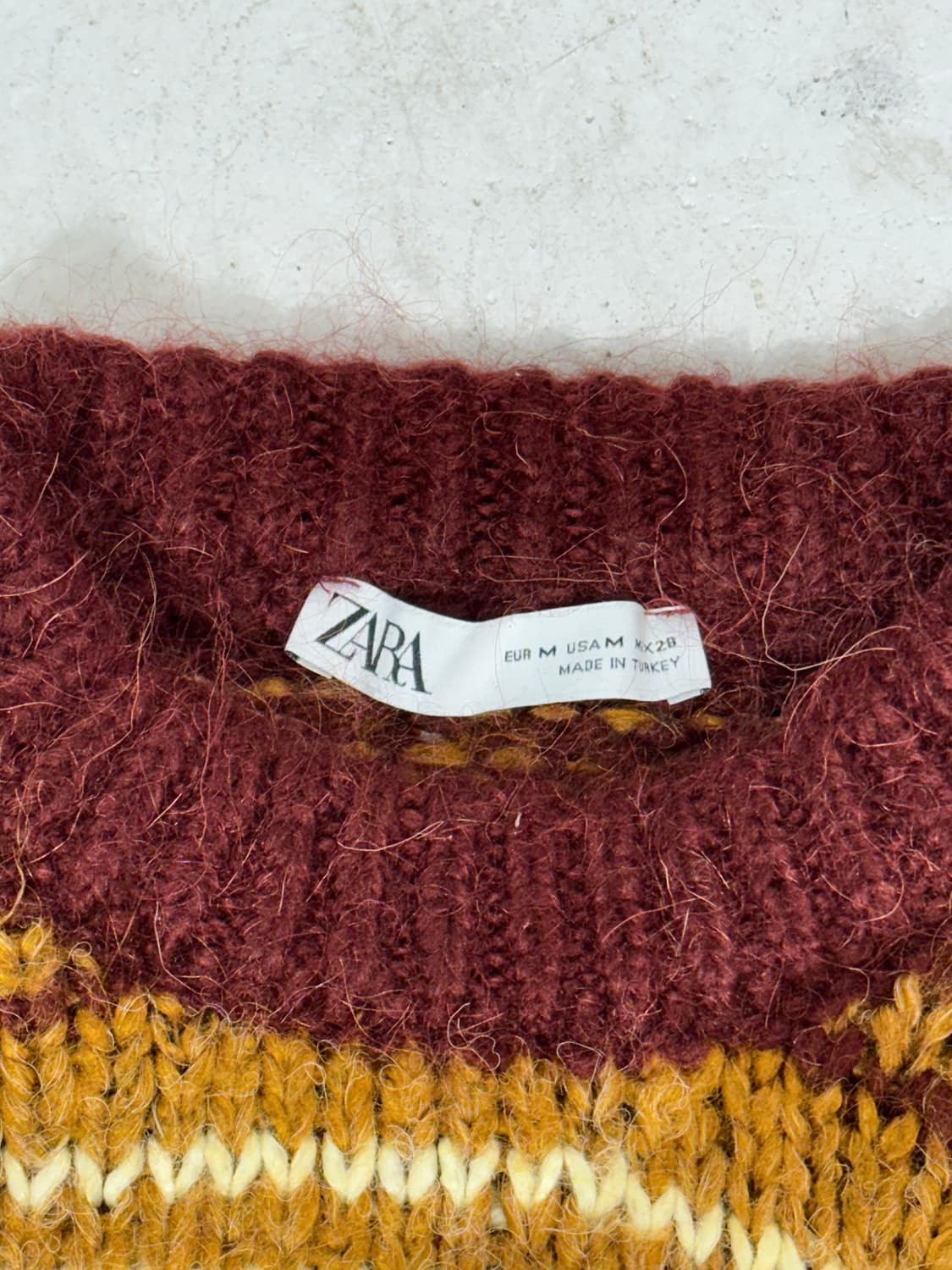 빈티지 브라운 모리걸 스웨터 키치 크롭 니트 M 상품이미지6