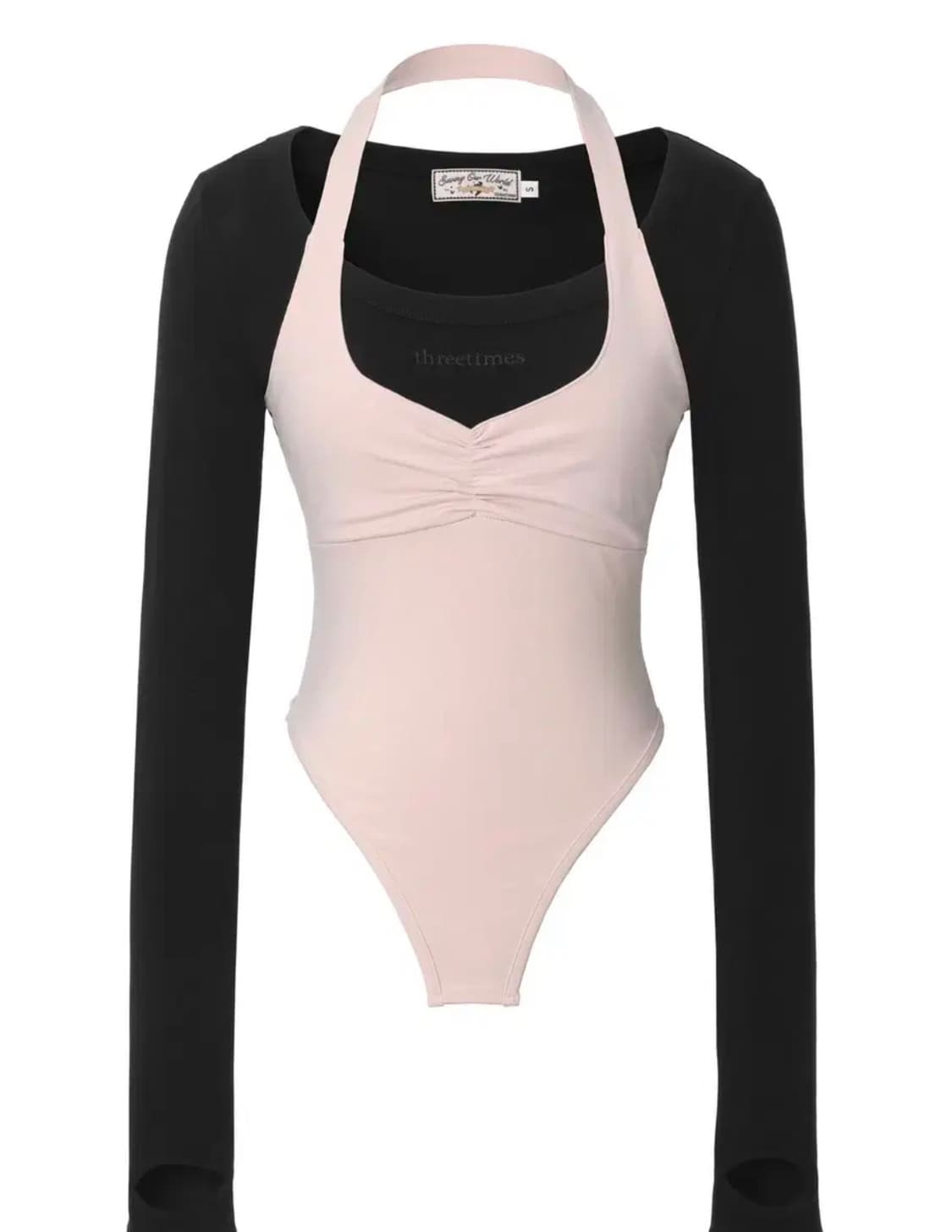 쓰리타임즈 halter layered top (M) 상품이미지1