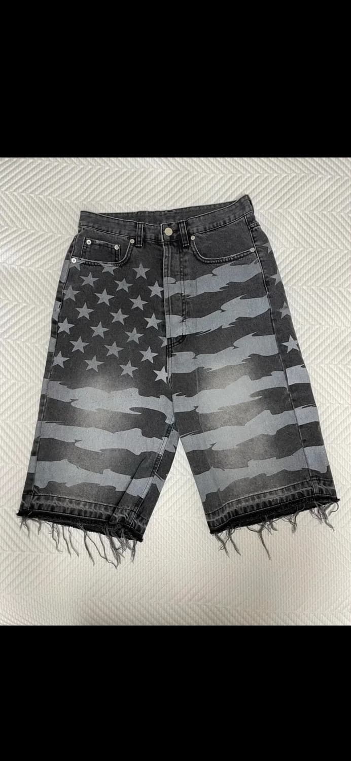 웨스켄 star spangled denim 1사이즈 성조기 버뮤다 상품이미지1
