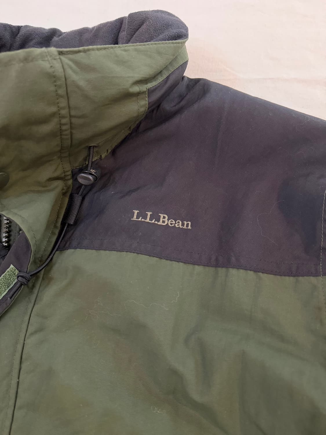 00s L.L. Bean 엘엘빈 인슐 마운틴 파카 올리브 블랙 상품이미지2