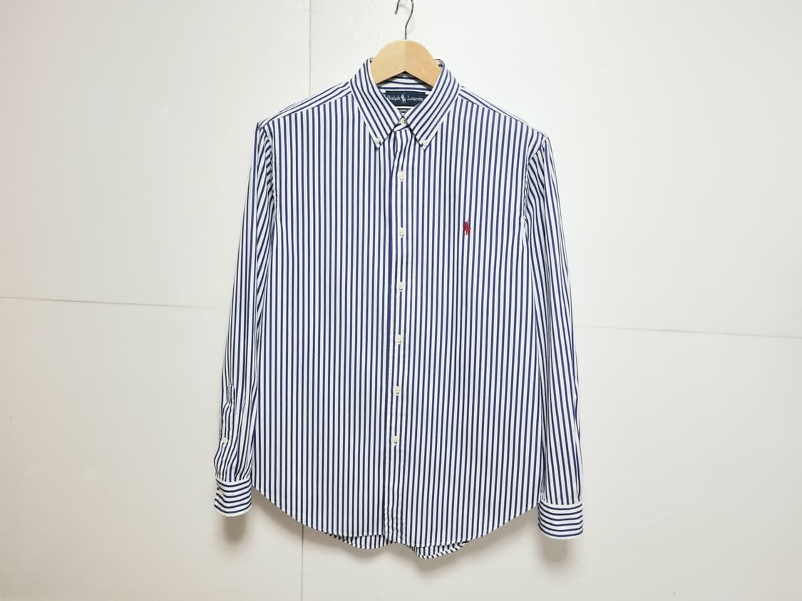 남성 폴로 POLO 랄프로렌 클래식핏 스트라이프 긴팔 남방 셔츠 상품이미지5