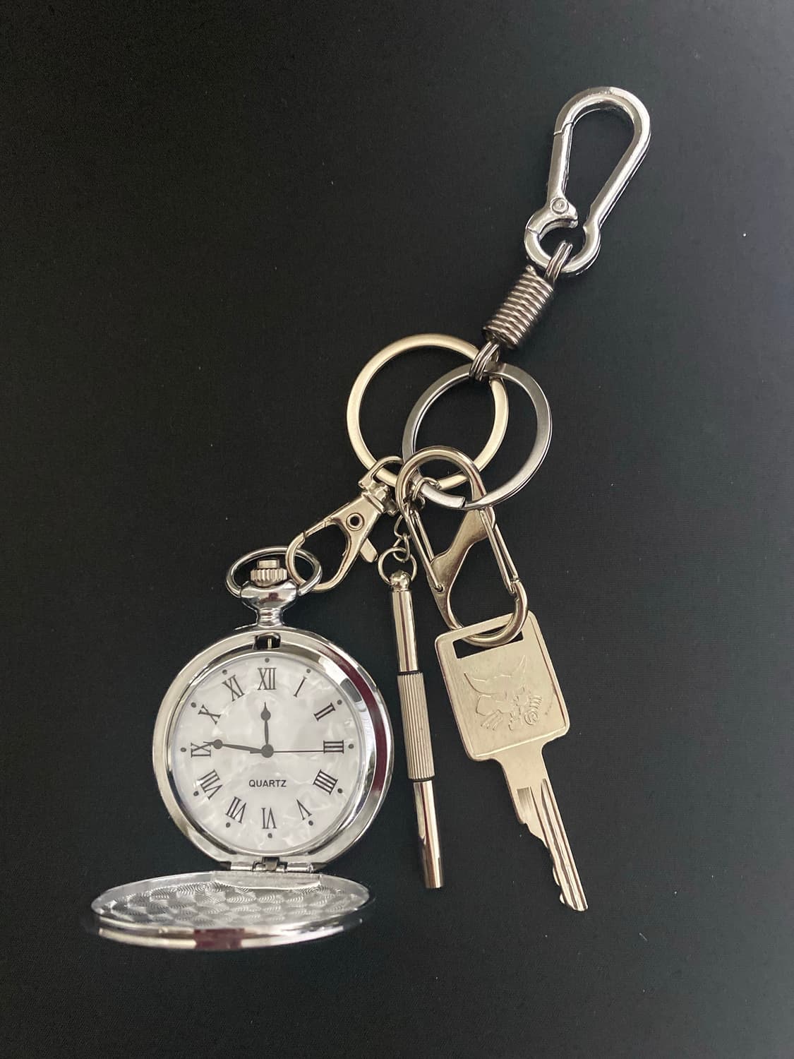 스틸 포켓워치 키링 상품이미지1