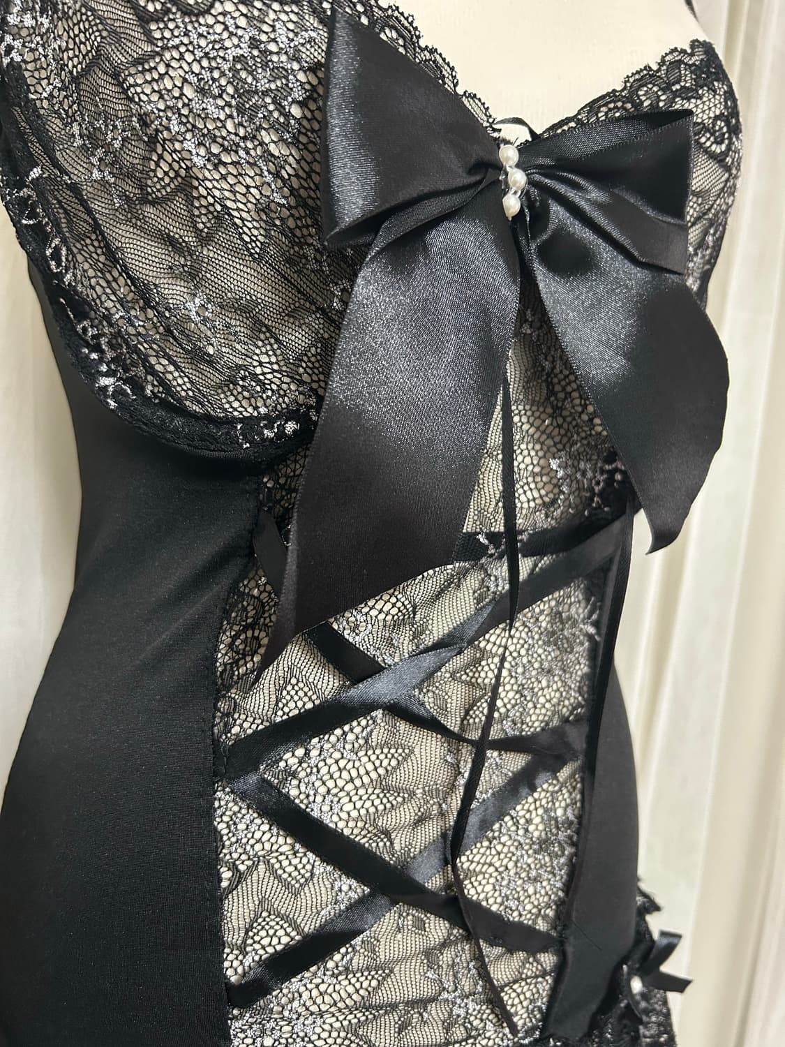 섹시 란제리 슬리브리스 왕리본 가터벨트 상품이미지2