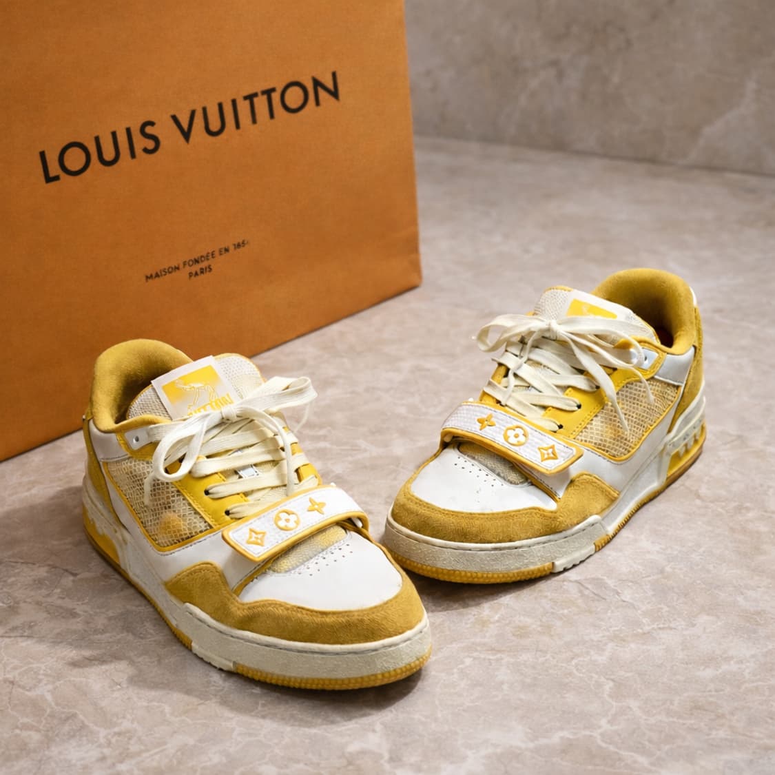 {클로젯}[5.5]루이비통 트레이너 스니커즈 옐로우 상품이미지1