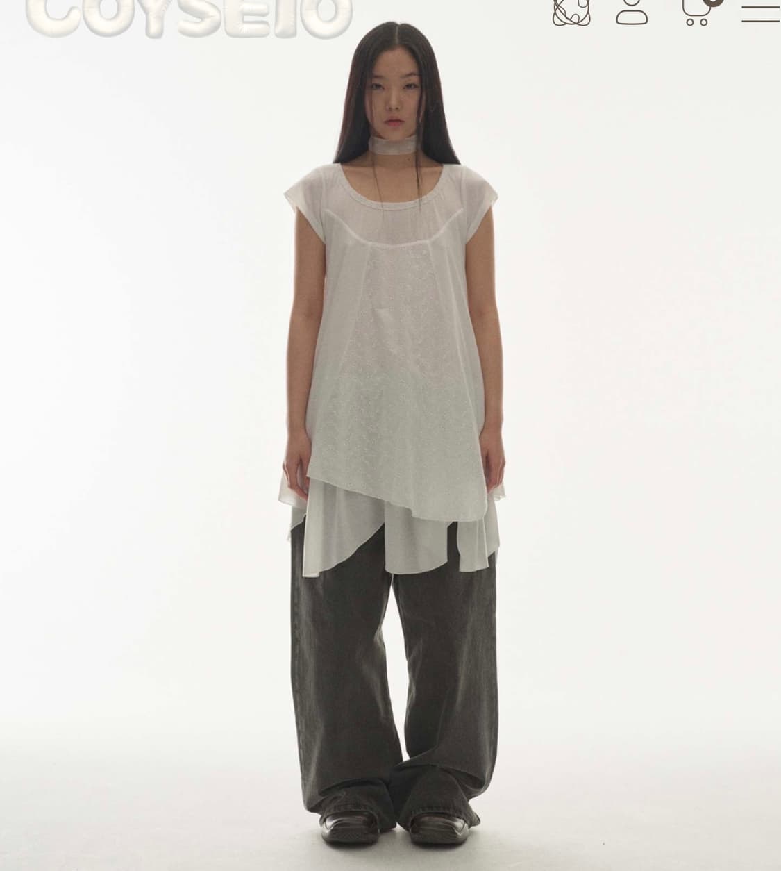 코이세이오 화이트 원피스 상품이미지3