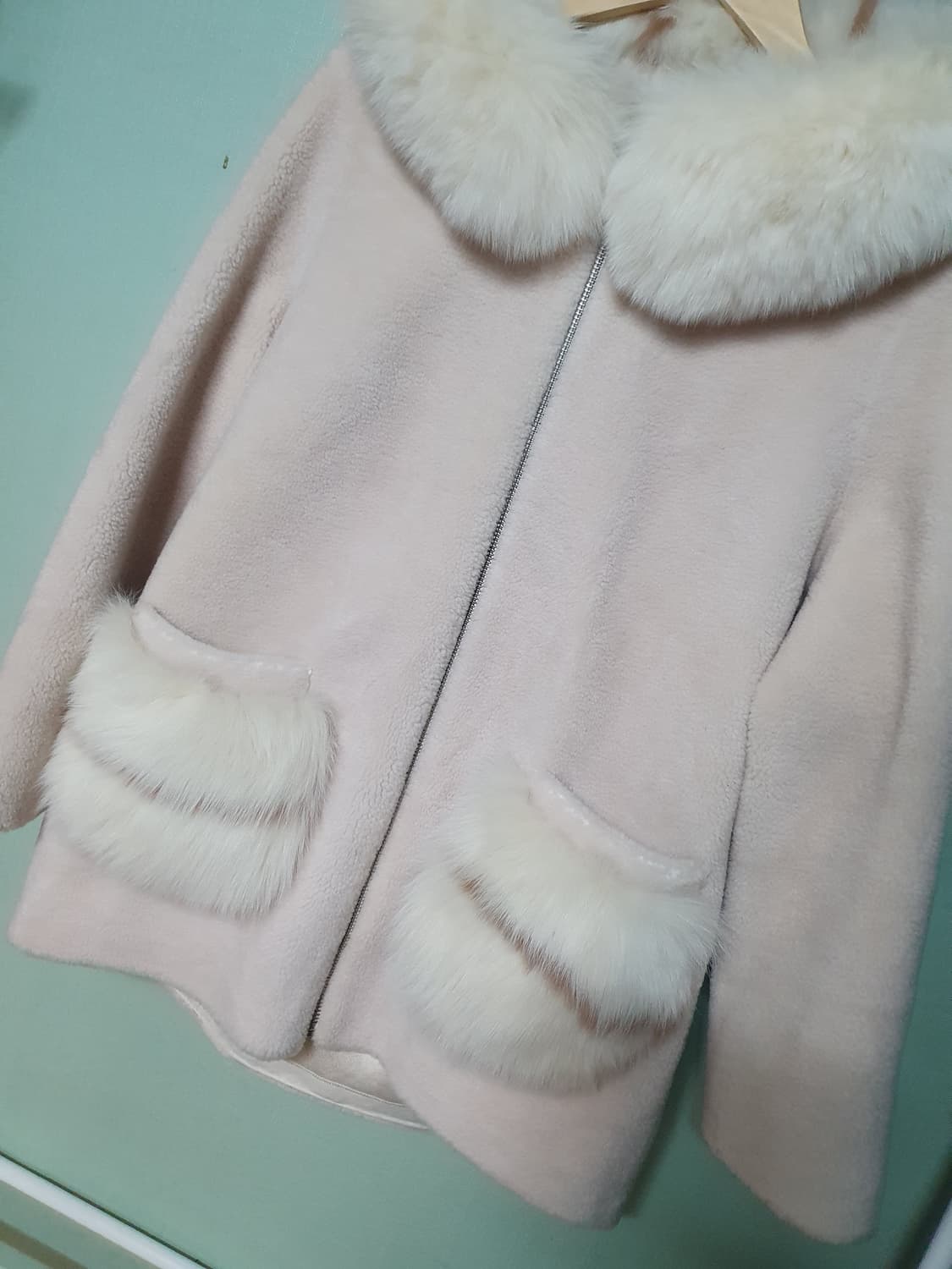 A&D 아뜰리에 사가퍼 양모 폭스 코트 95 상품이미지3