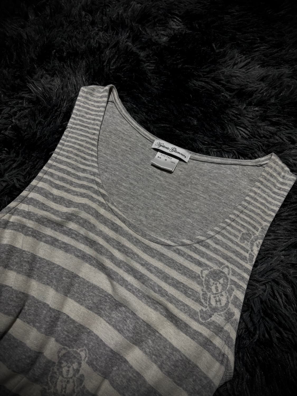 Hysteric Glamour 퍽베어 스트라이프 슬리브리스 상품이미지3