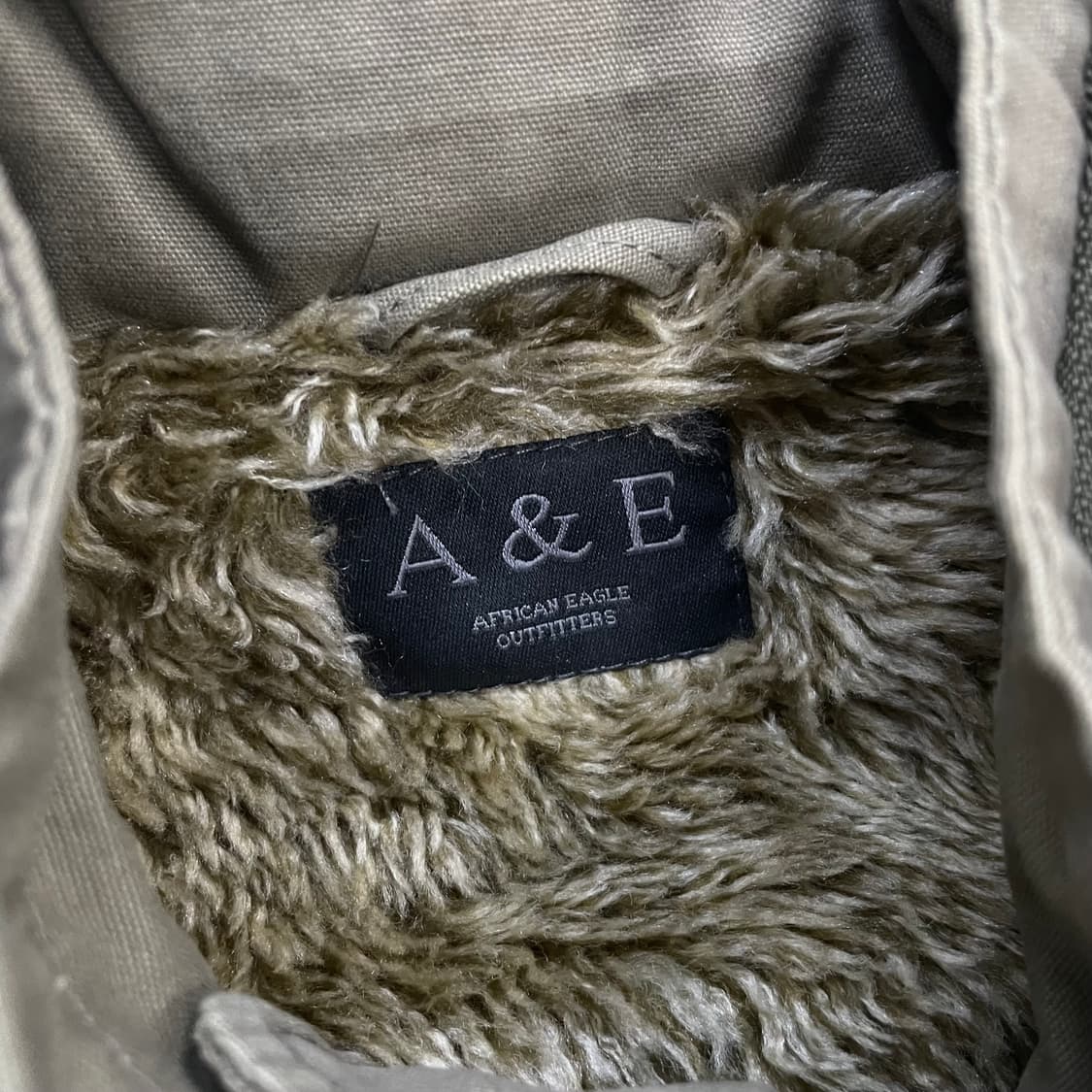 A&E 빈티지 파이어맨 봄버 자켓 베이지 브라운 상품이미지4