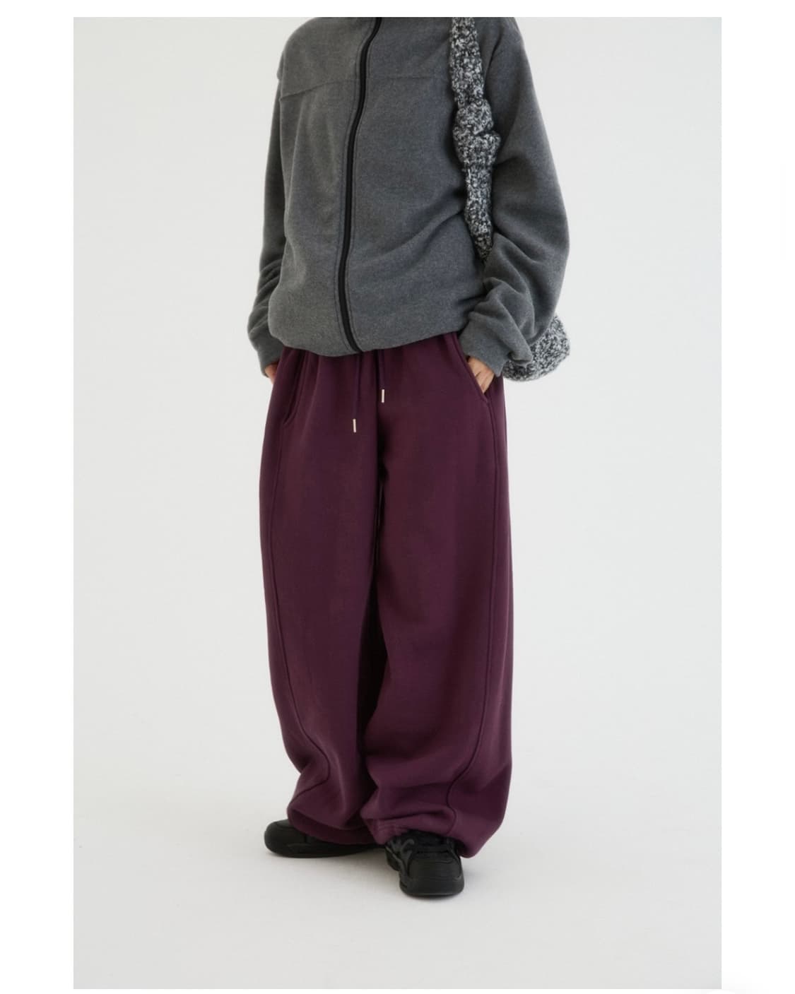 베르크서울 테이프 플리스 집업 TAPE FLEECE ZIP-UP 그레이 상품이미지7