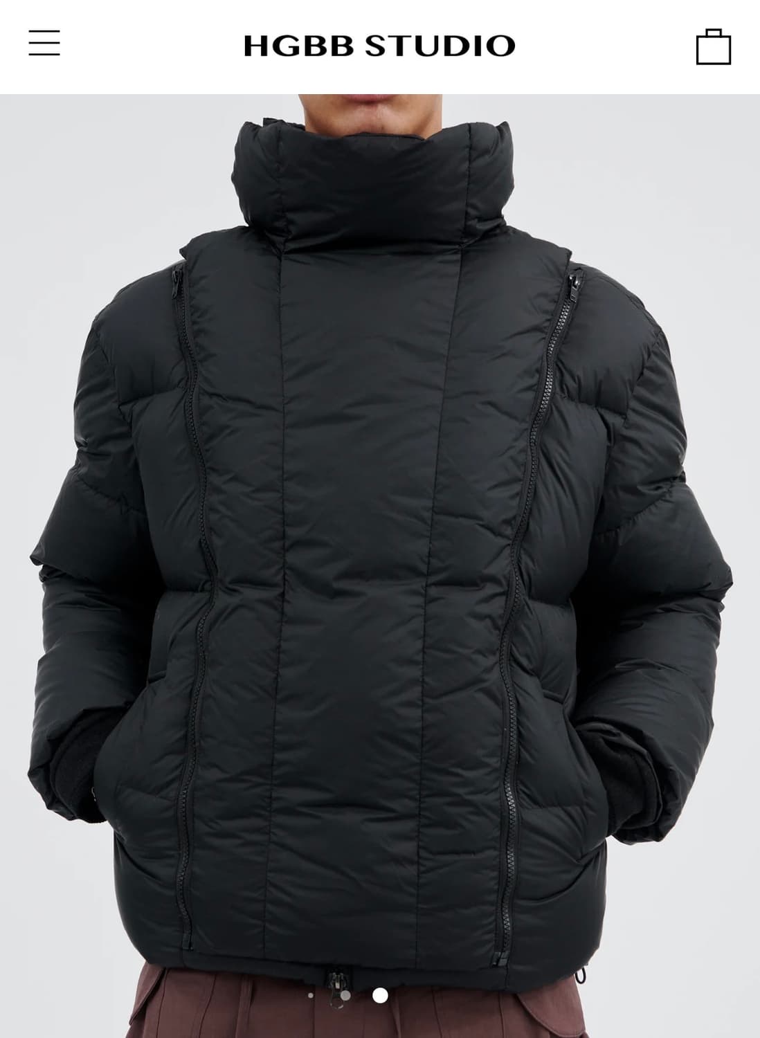 hgbb studio 패딩 블랙m 상품이미지2