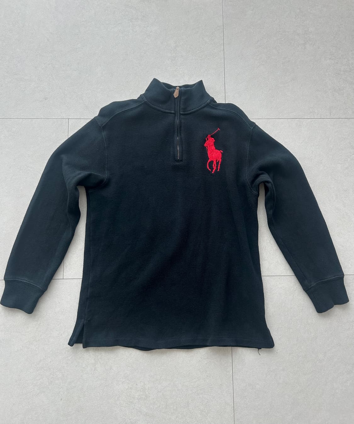 폴로 빅포니 니트 반집업 상품이미지1