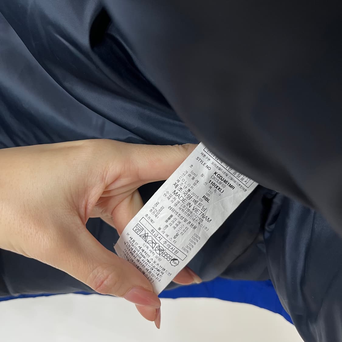 카파 덕다운 블루 패딩 점퍼 상품이미지8