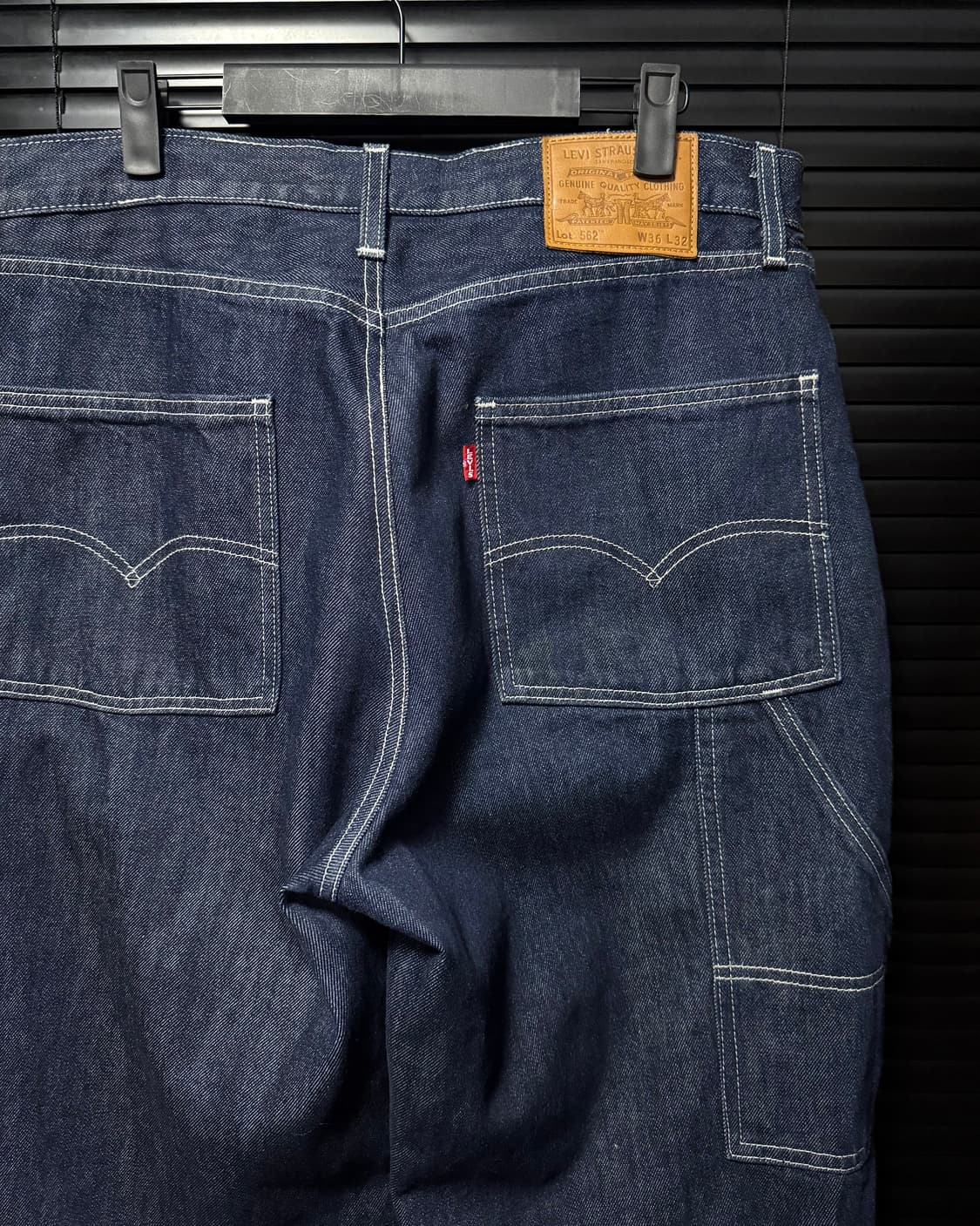 리바이스 562 진청 데님 릴렉스드 벌룬 테이퍼드 카팬더 워크 36 상품이미지1