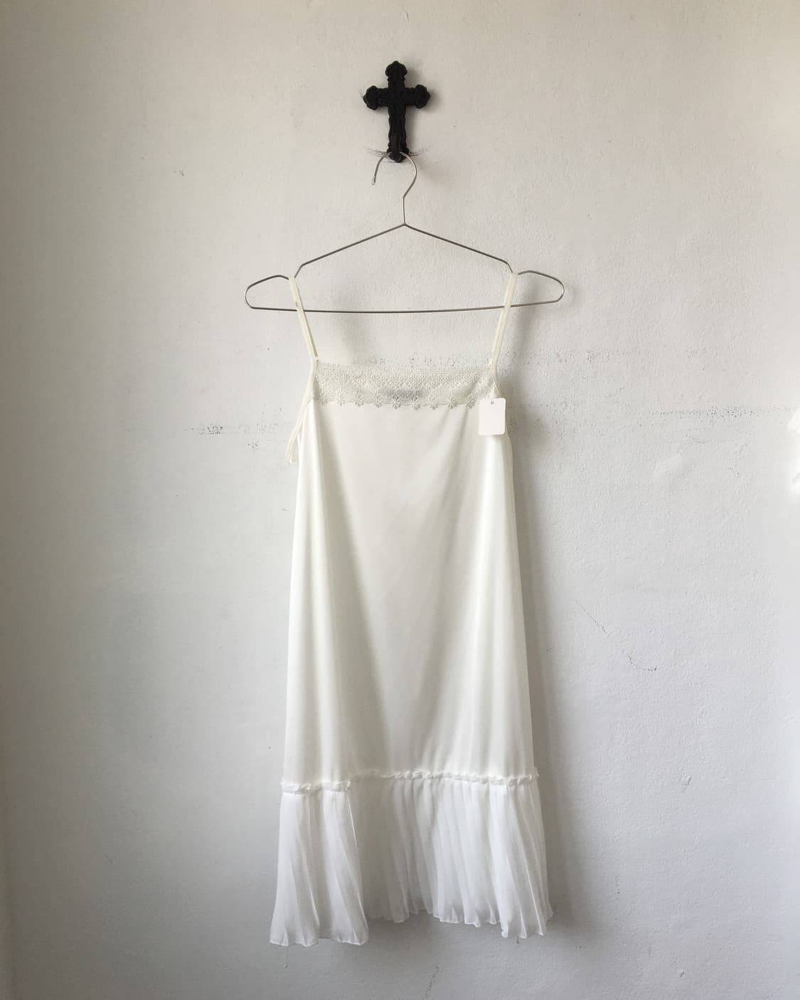 lace point pleats layer slip onepiece 상품이미지2