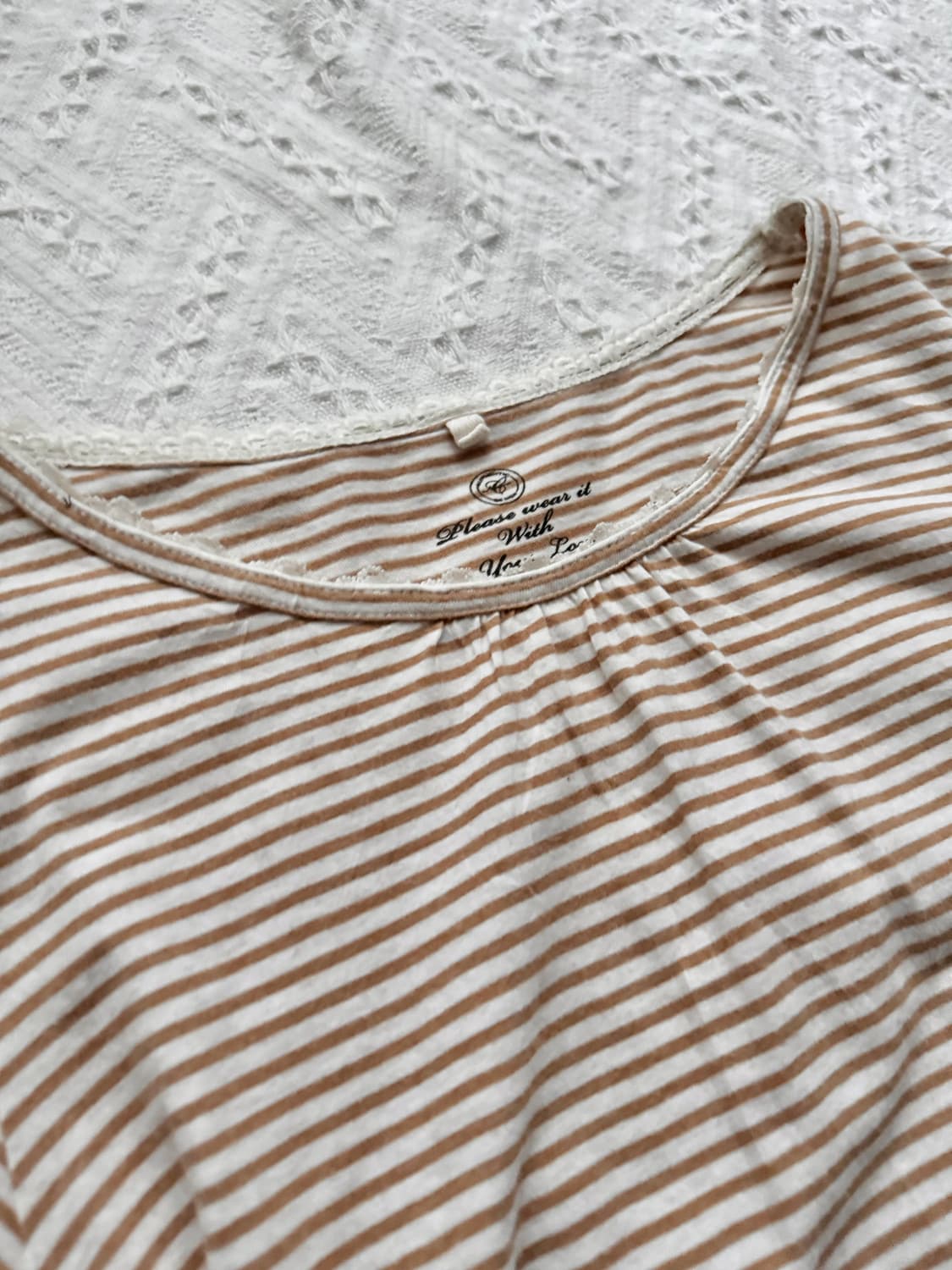 도트 패턴 리본 원피스 레이스 이너 티 2pcs SET 상품이미지10