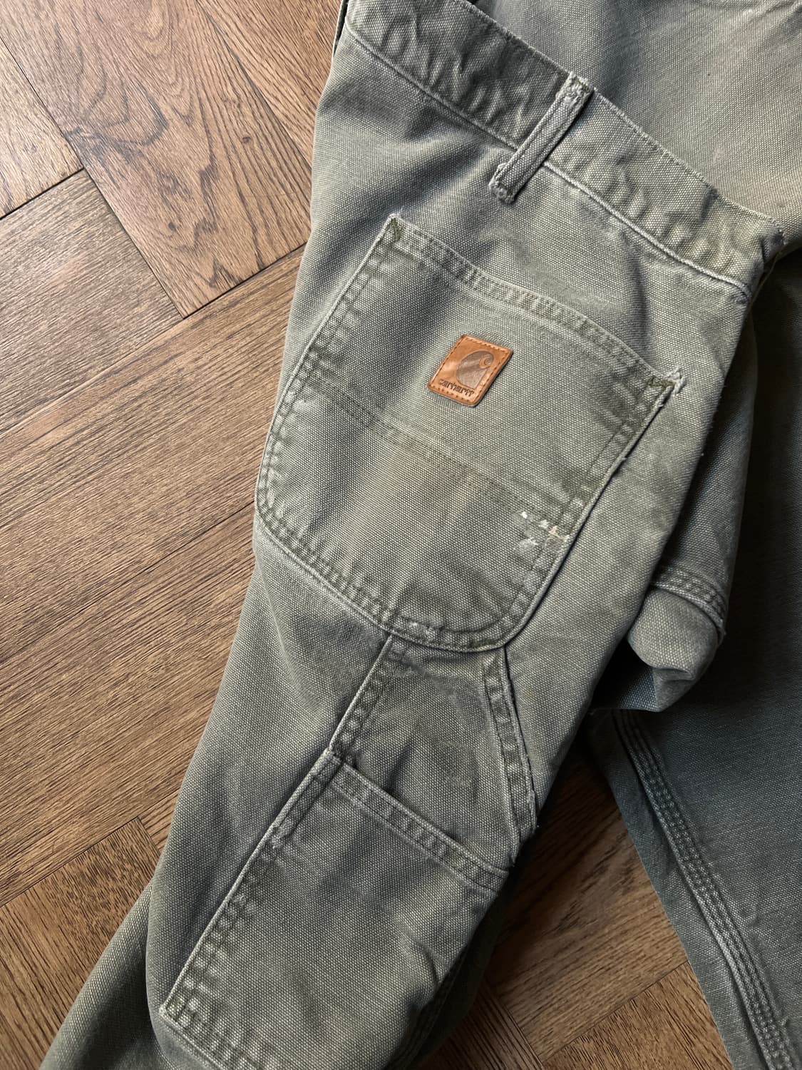 [40]칼하트 USA 빅사이즈 스케이터 모스그린 라이닝 워크팬츠 상품이미지7