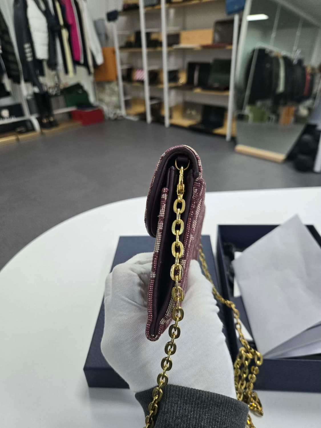 [보증서 정품] 디올 오블리크 새들백 상품이미지4