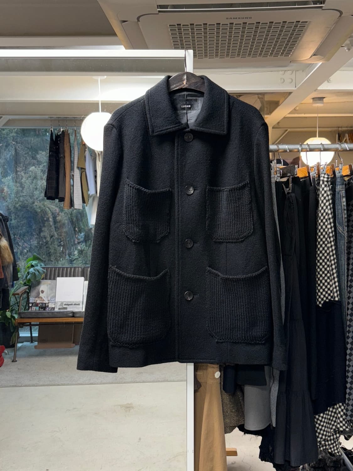 Mb lucas 니트 포켓 울자켓 상품이미지1