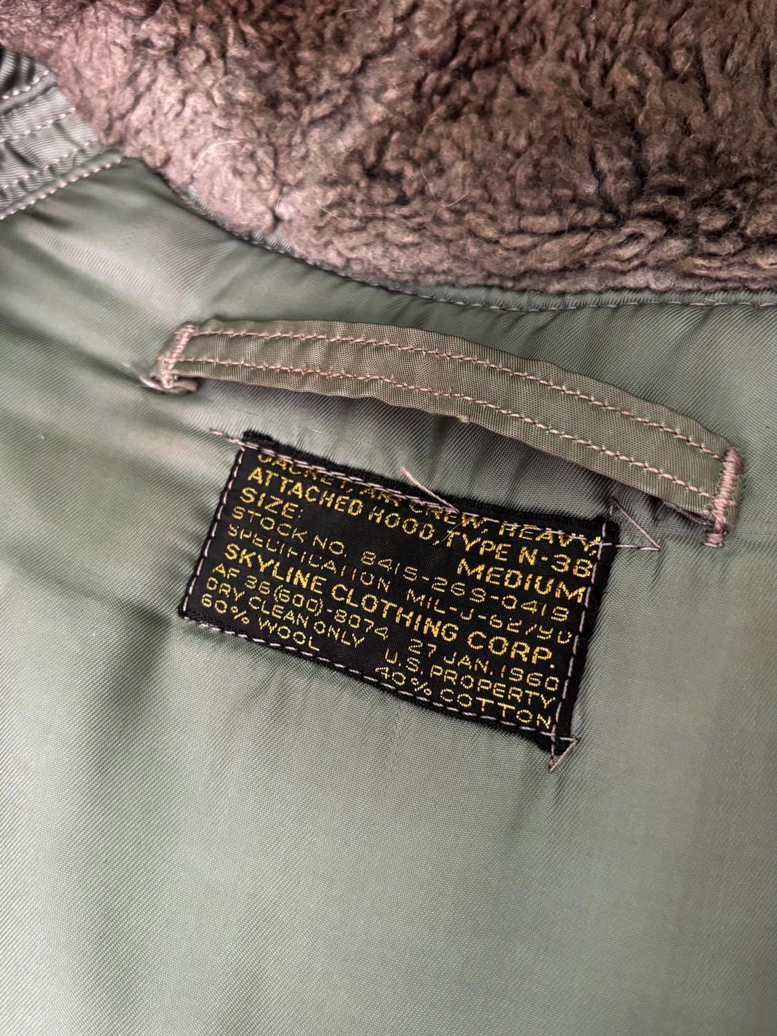 Early 60's 미 공군 N-3B 스노클 파카 M Skyline 상품이미지9