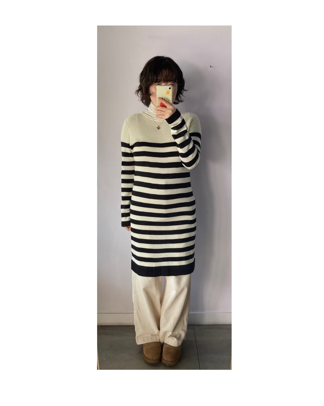 빔즈하트 리본 니트원피스 상품이미지2