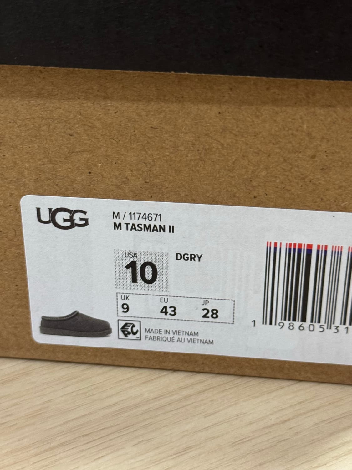 어그 타스만 다크그레이 280 상품이미지6