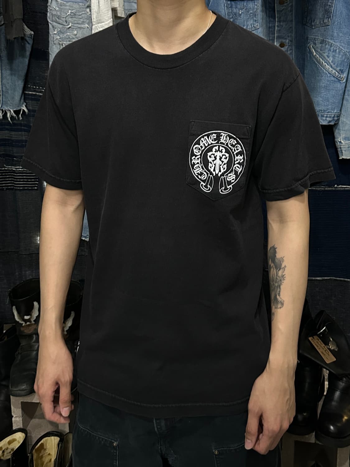00's OG USA Made 크롬하츠 성조기 티셔츠 올드 크롬하츠 상품이미지9