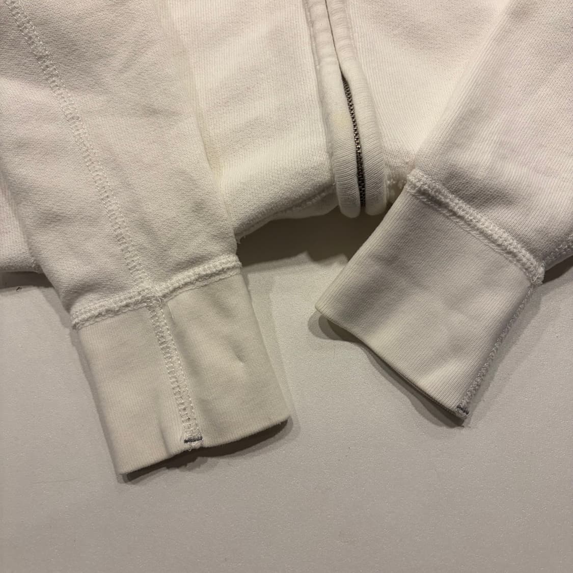 [M] 아베크롬비 아치로고 화이트 기모 후드집업 D834 상품이미지7