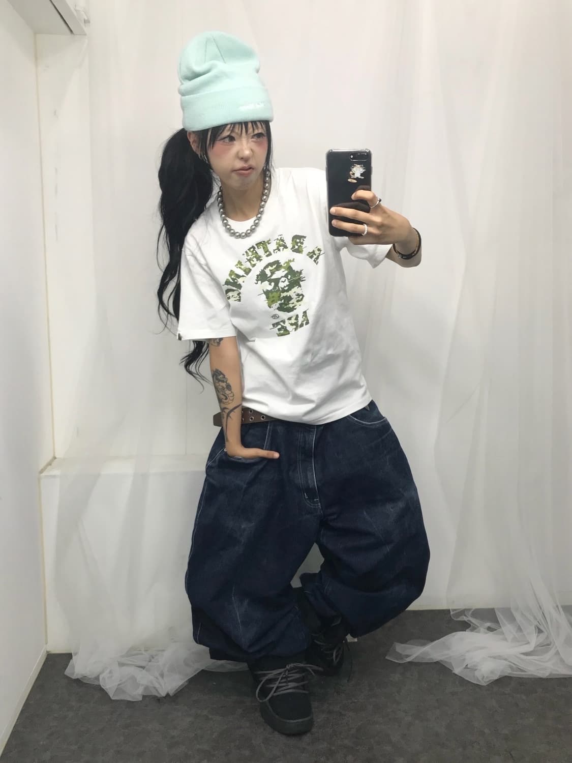 BAPE Multi Pixel Camo College T-Shirt  상품이미지5