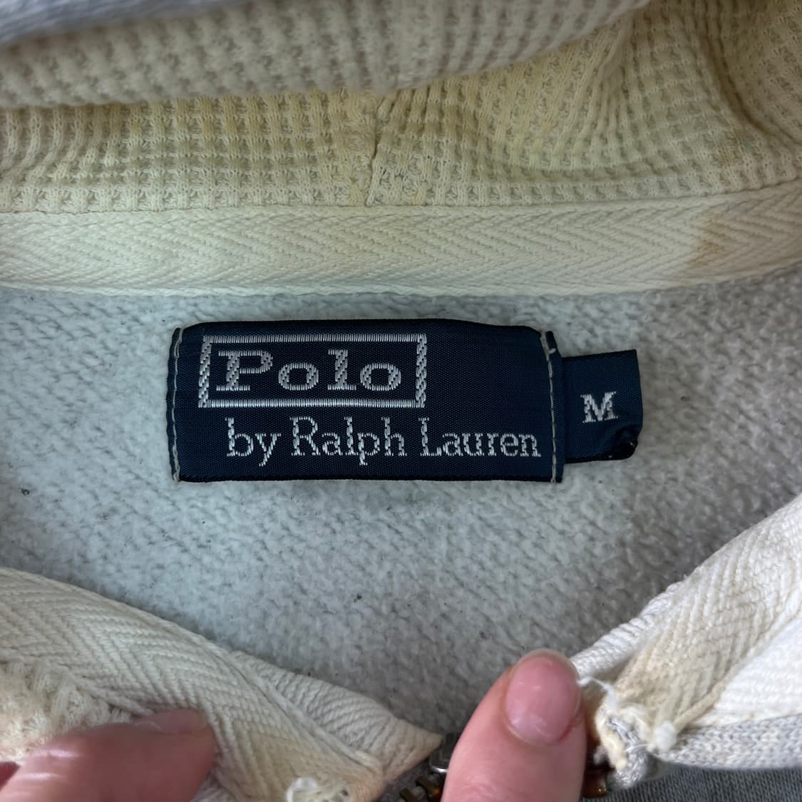 95 폴로랄프로렌 와플 그레이 후드집업 상품이미지4