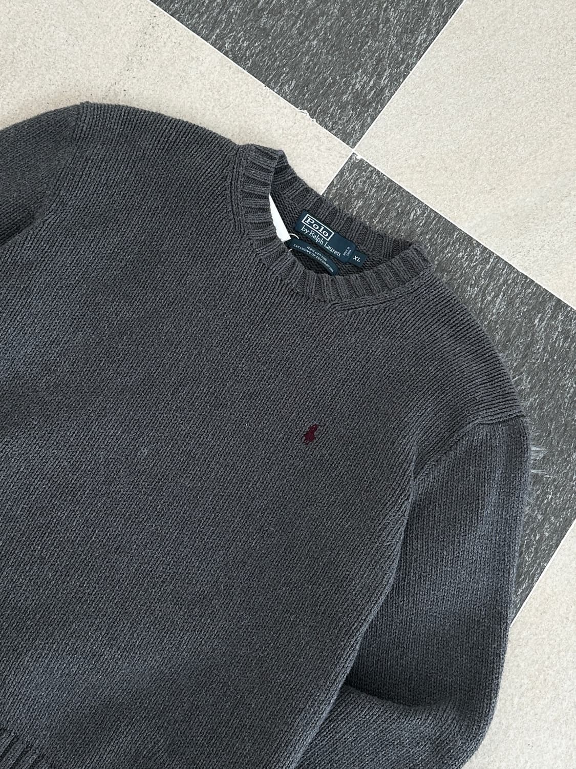 폴로 랄프로렌 그레이 헤비코튼 니트  상품이미지4