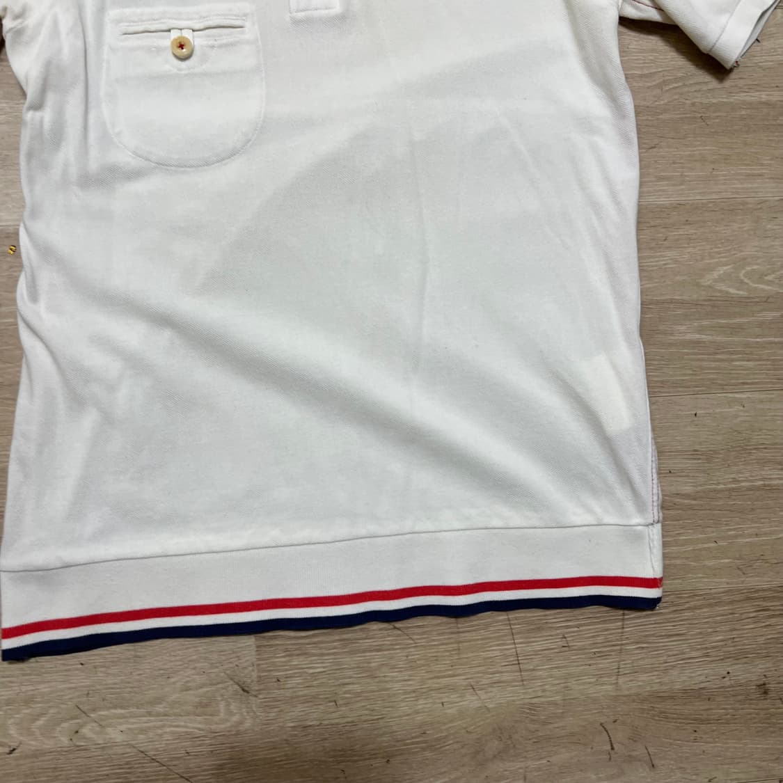 라코스테 X 준야 와타나베 꼼데가르송 반팔 카라티 [화이트] L/100 상품이미지3