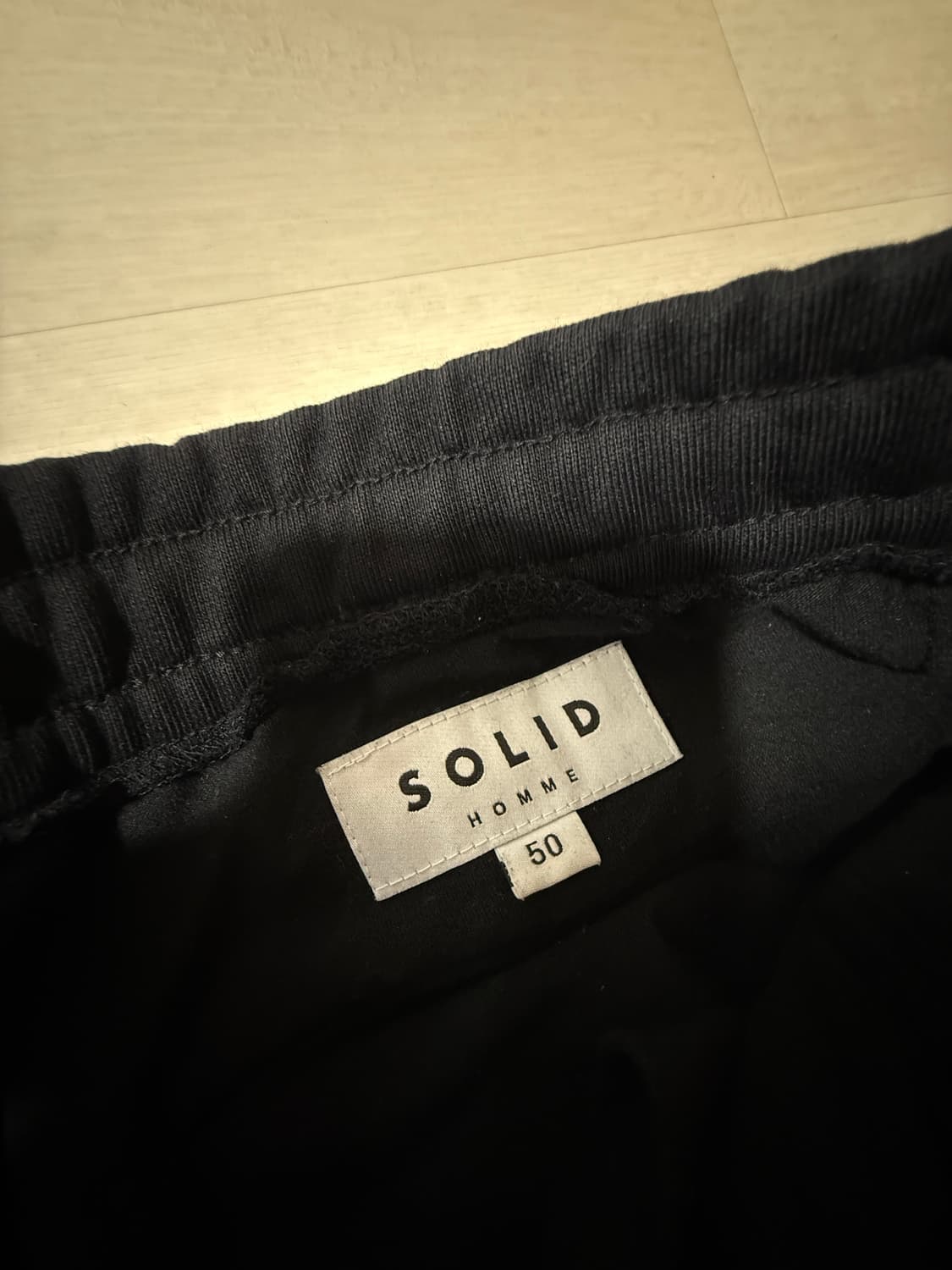 [50]솔리드옴므 스웻팬츠 블랙  상품이미지3