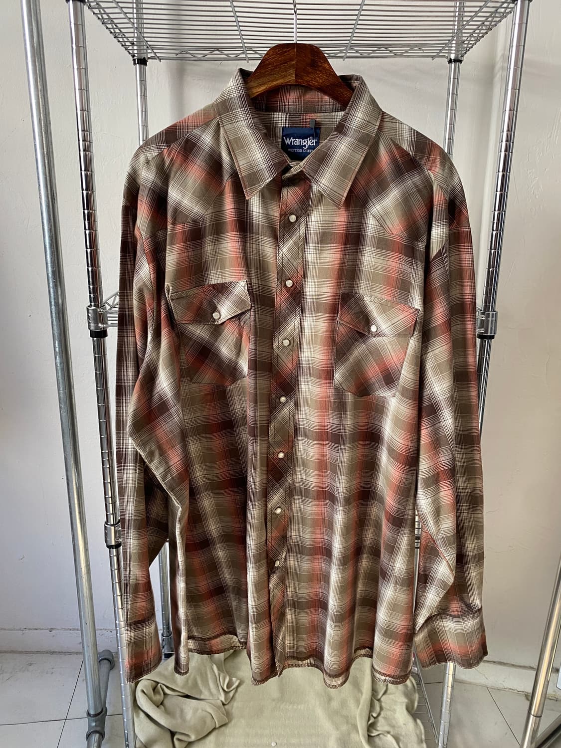 랭글러 웨스턴 체크 셔츠 (Man L) AB1675 상품이미지2