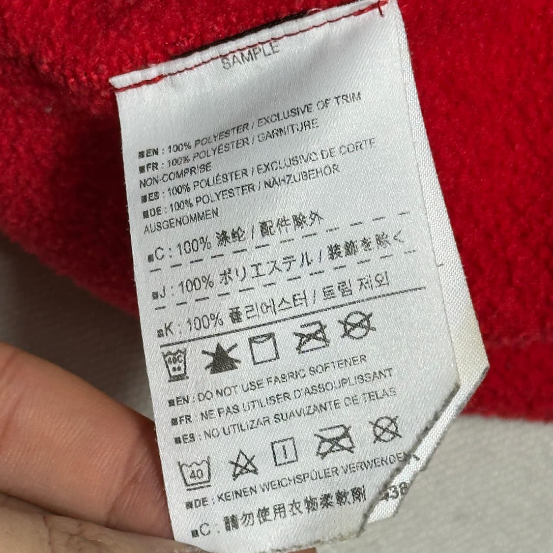 M 아크테릭스 우먼즈 레드 후드 플리스 상품이미지5