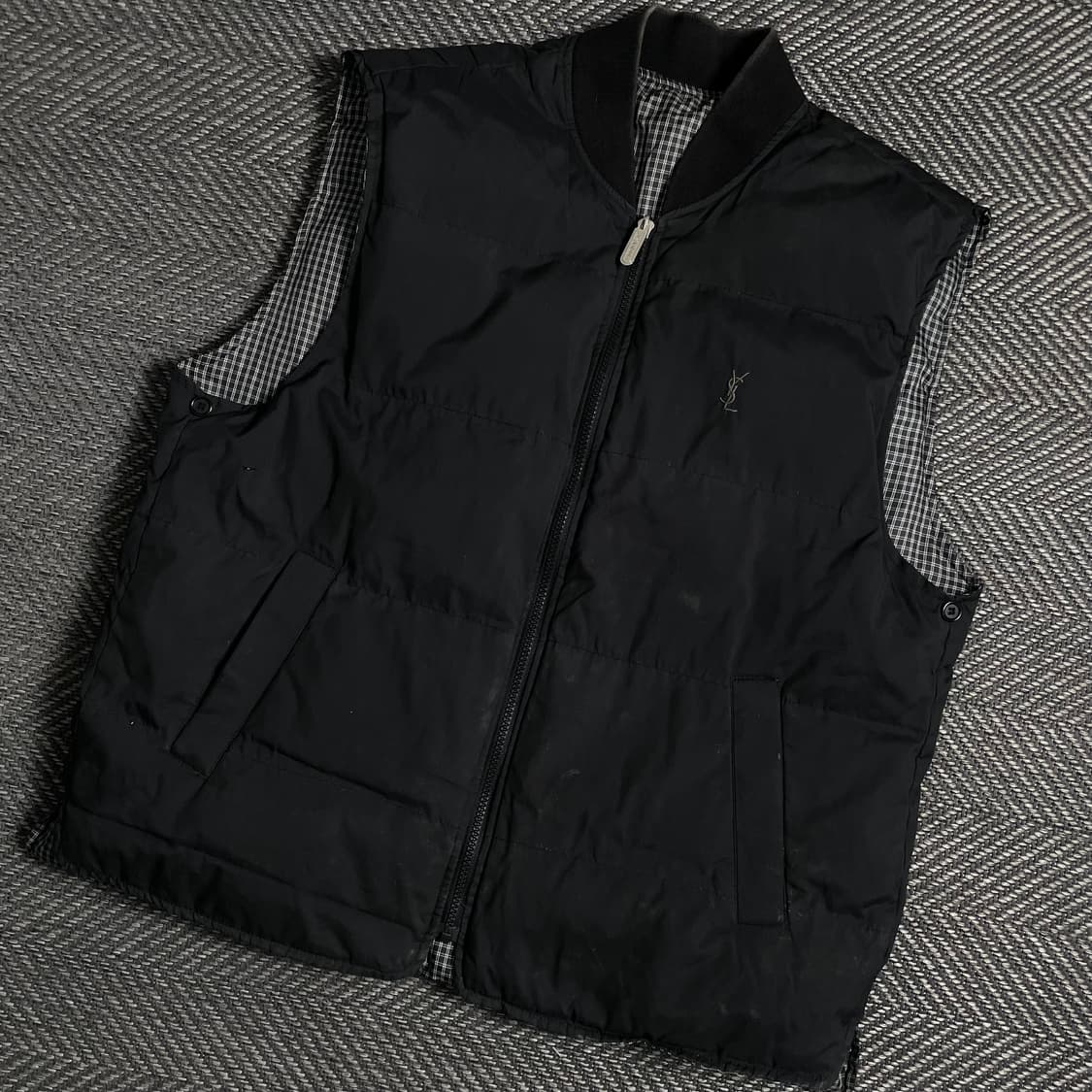 00s YSL 아카이브 입생로랑 리버시블 구스다운 베스트 y 4907 상품이미지1