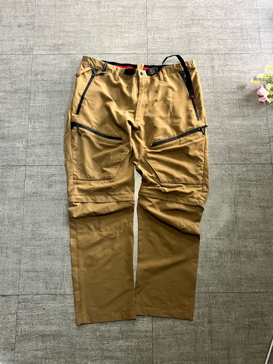 일본빈티지 Fielbcola 올드스쿨아메카지 혁오풍 워크팬츠 베이지 상품이미지1