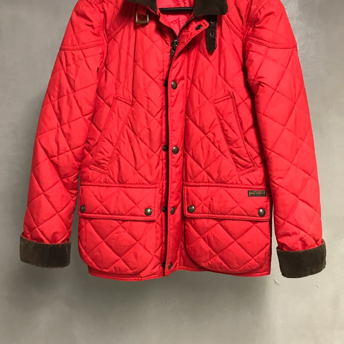 폴로 랄프로렌 퀄팅 자켓 레드 XS(W) 상품이미지3