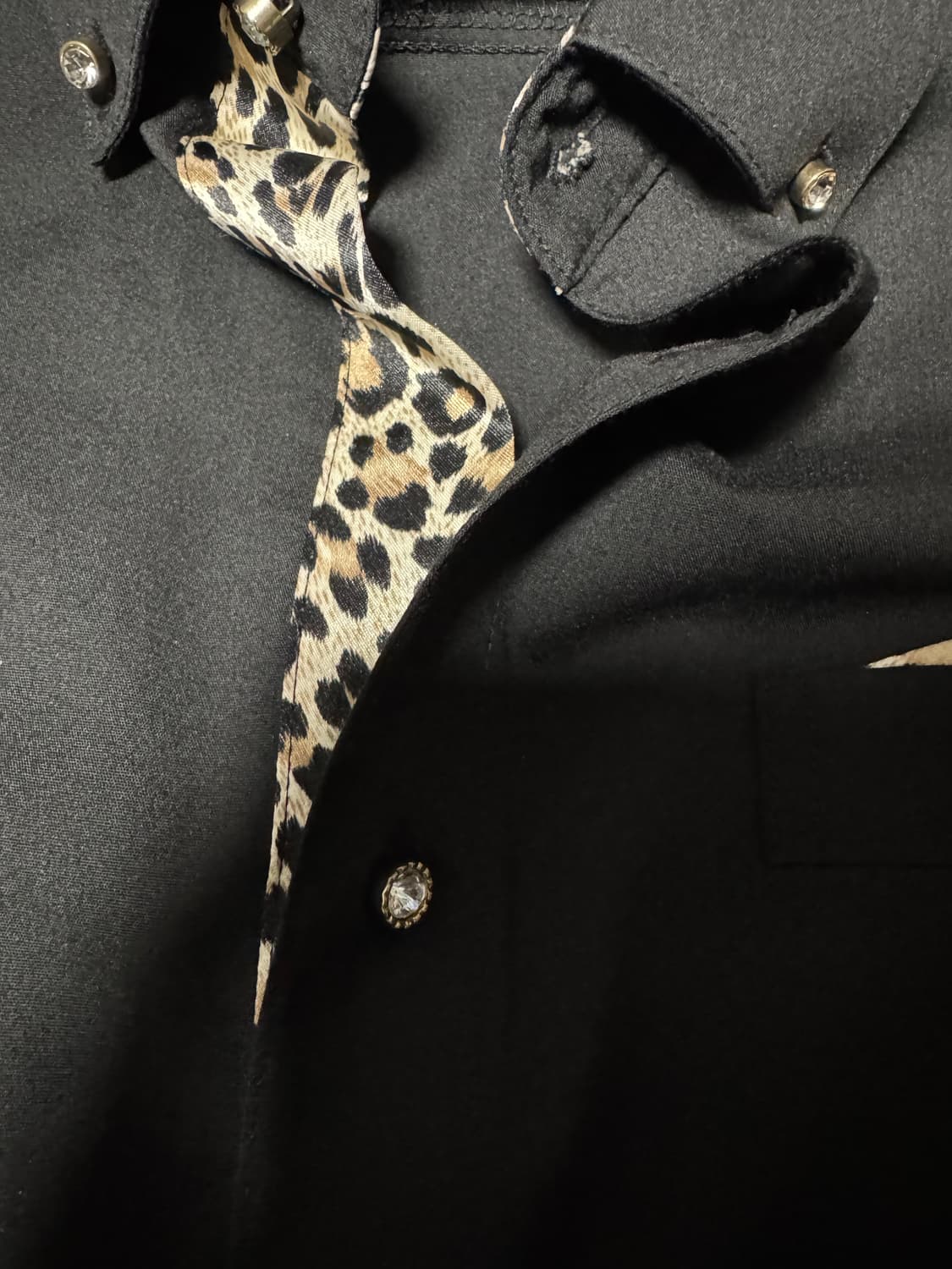 Vintage Leopard Detail Shirt 상품이미지5